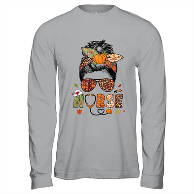 Nurse Autumn Fall Thanksgiving Nursing RN ICU CNA Shirt & Hoodie | siriusteestore