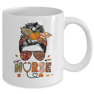 Nurse Autumn Fall Thanksgiving Nursing RN ICU CNA Mug | siriusteestore