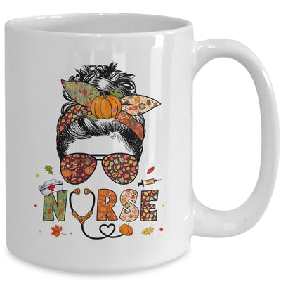 Nurse Autumn Fall Thanksgiving Nursing RN ICU CNA Mug | siriusteestore