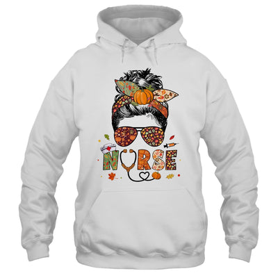 Nurse Autumn Fall Thanksgiving Nursing RN ICU CNA Shirt & Hoodie | siriusteestore