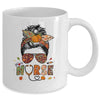 Nurse Autumn Fall Thanksgiving Stethoscope RN ICU CNA Mug | siriusteestore