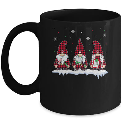 Nurse Christmas Gnome Cute Xmas Red Plaid Nurses Women Mug | siriusteestore