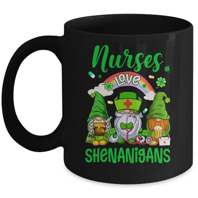 Nurse LOVE Shenanigans St Patricks Day Gnomes Shamrock Mug | siriusteestore