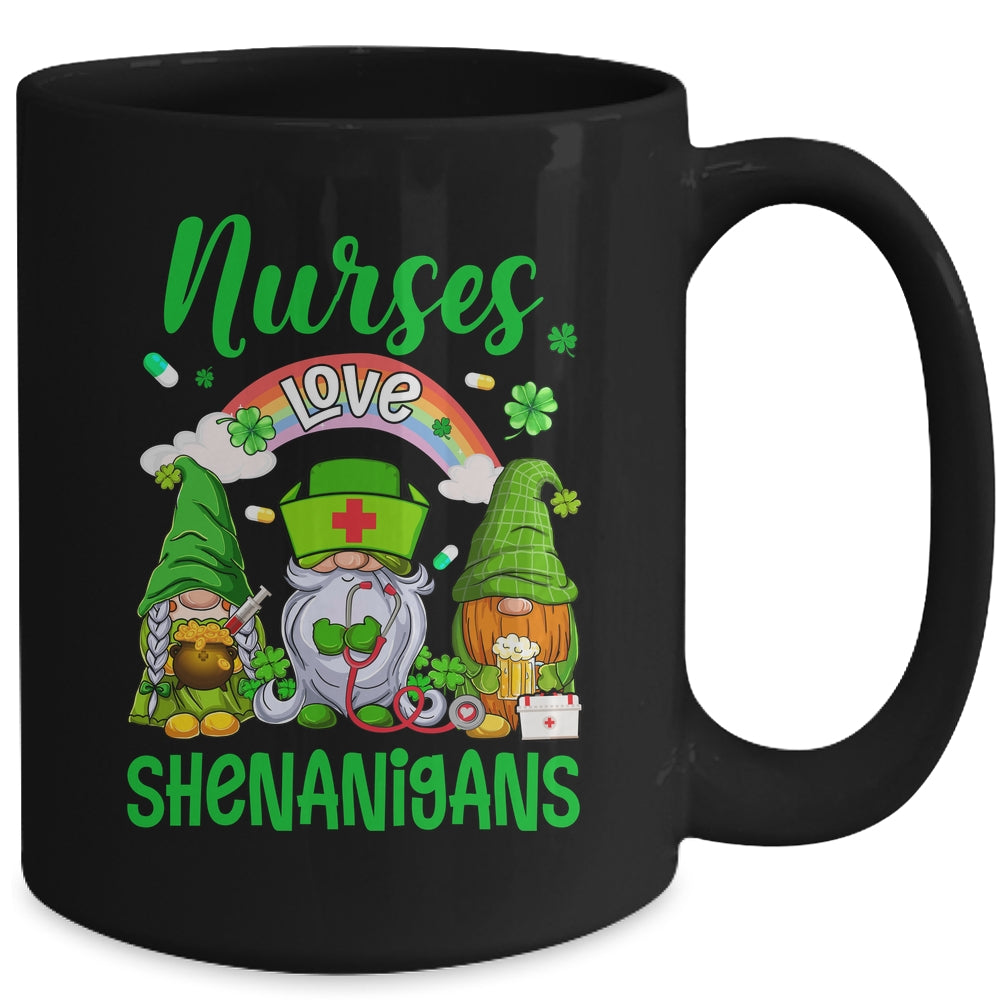 Nurse LOVE Shenanigans St Patricks Day Gnomes Shamrock Mug | siriusteestore