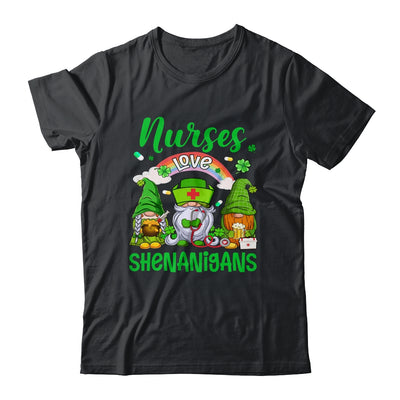 Nurse LOVE Shenanigans St Patricks Day Gnomes Shamrock Shirt & Hoodie | siriusteestore