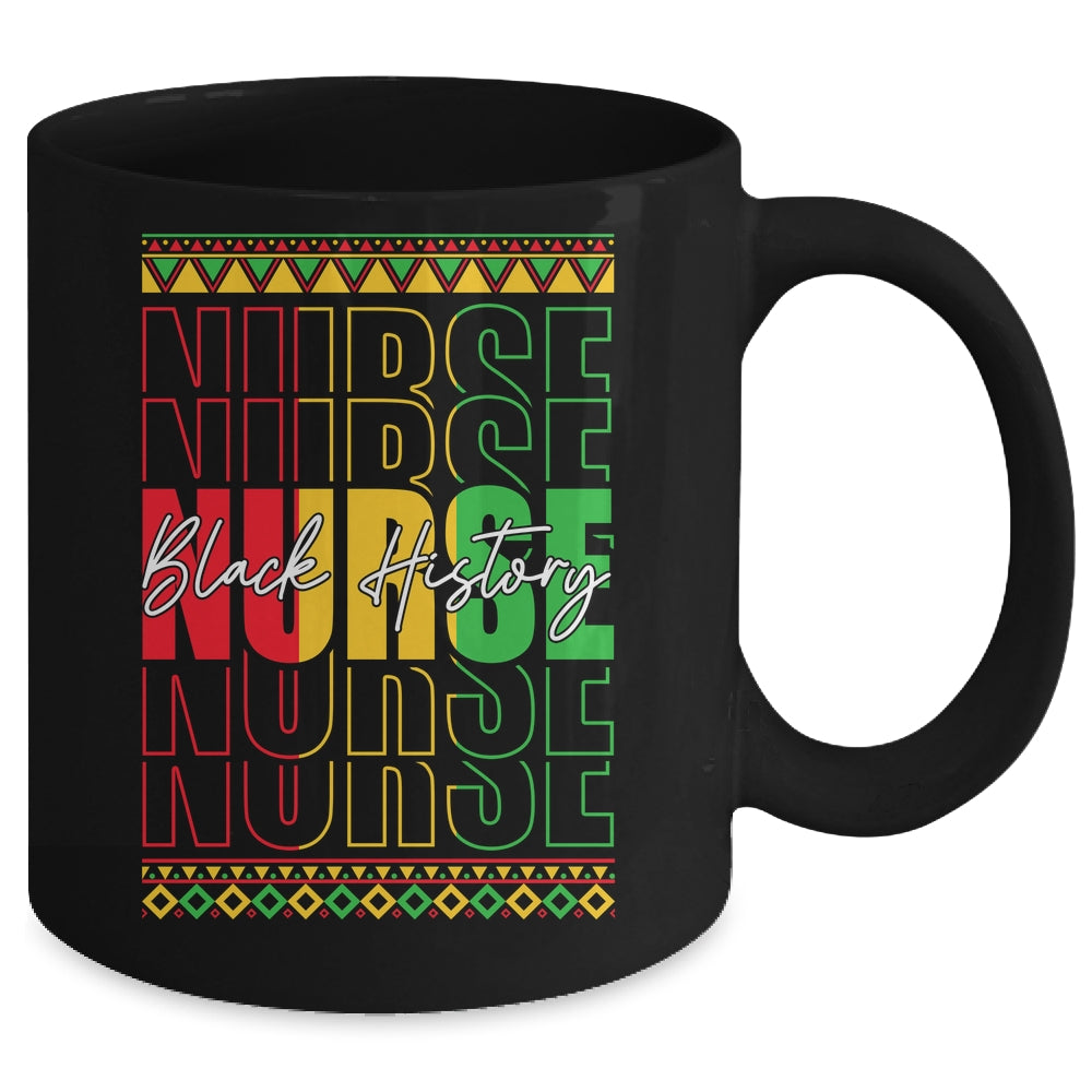 Nurse Retro Black History Month Registered Nurse Men Women Mug | siriusteestore