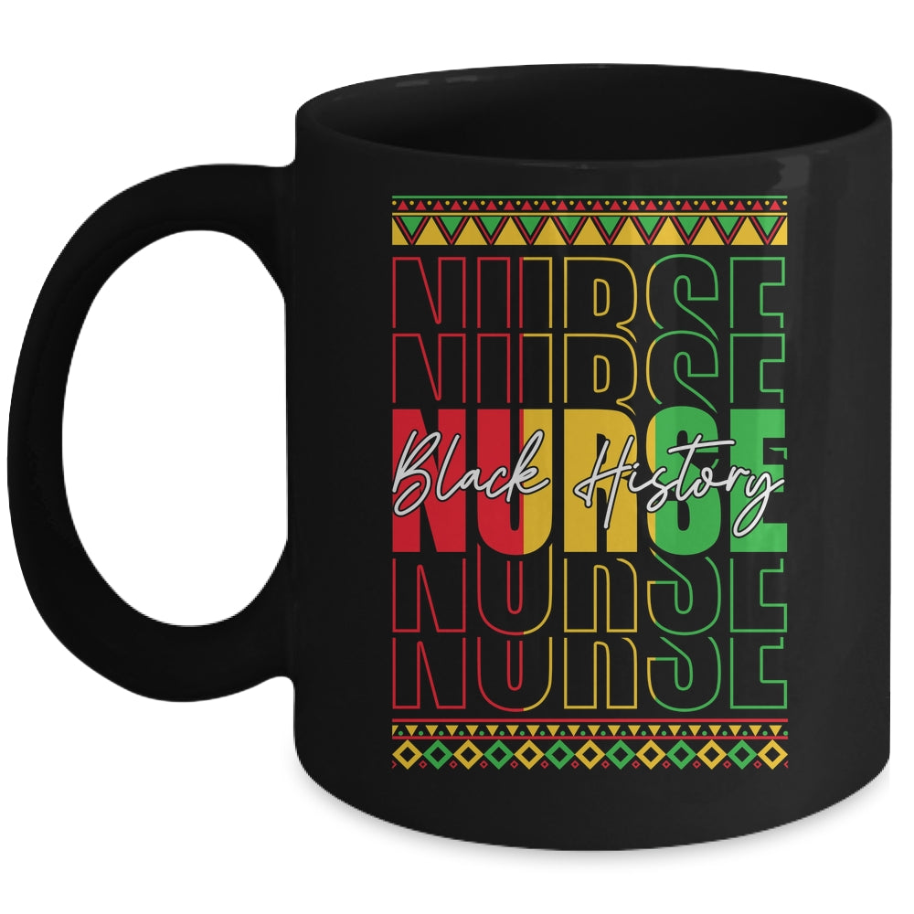 Nurse Retro Black History Month Registered Nurse Men Women Mug | siriusteestore