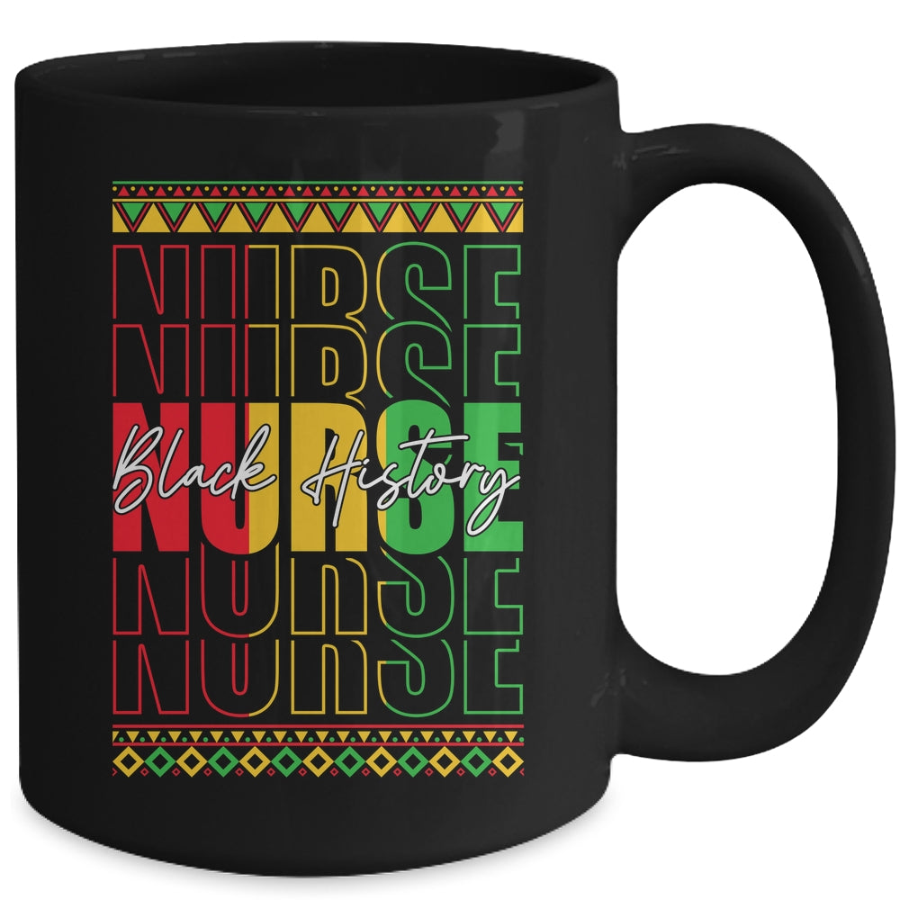 Nurse Retro Black History Month Registered Nurse Men Women Mug | siriusteestore