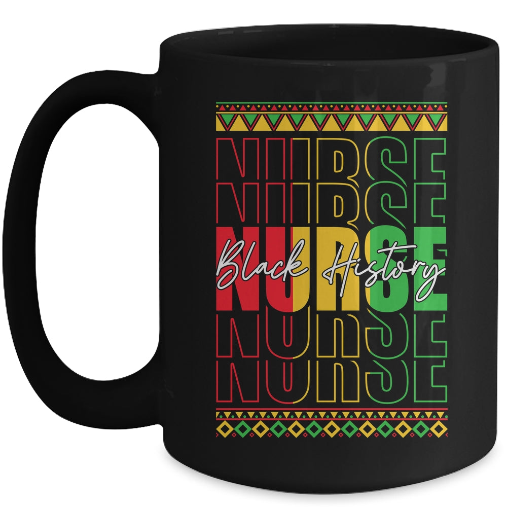 Nurse Retro Black History Month Registered Nurse Men Women Mug | siriusteestore