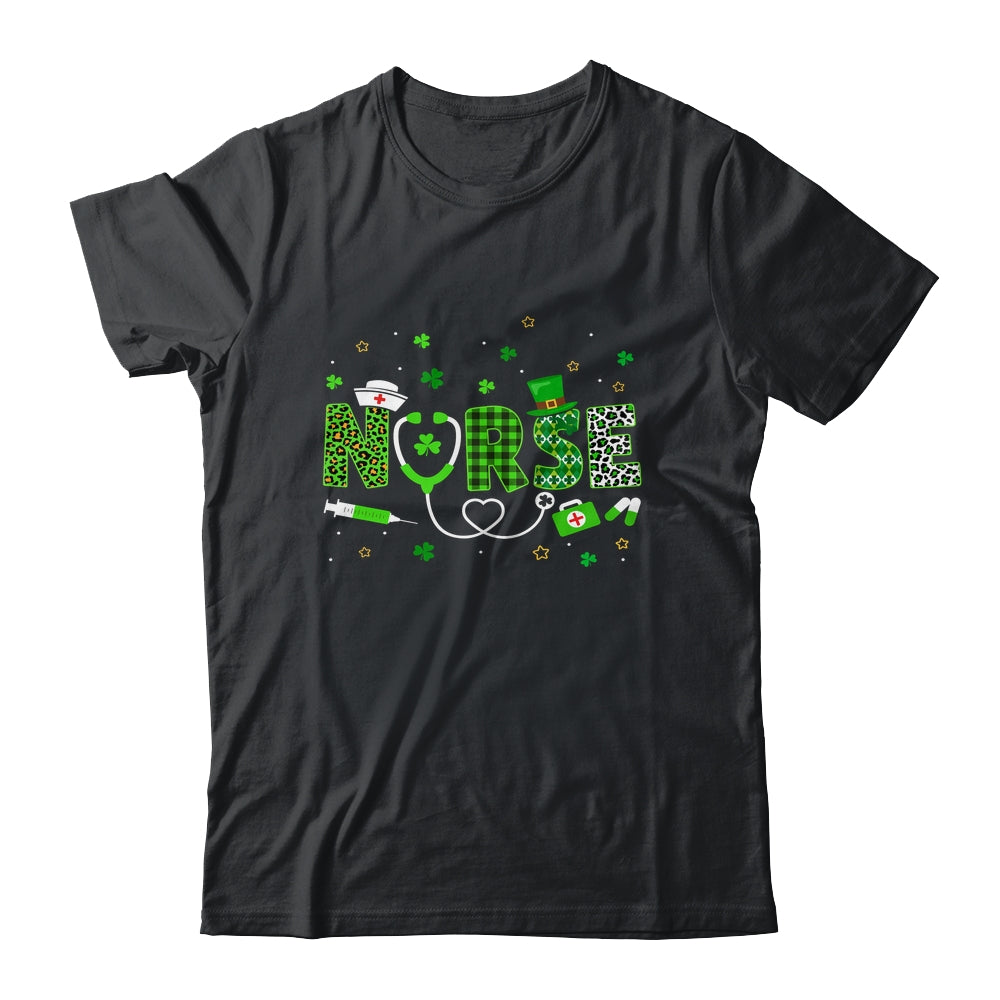 Nurse St Patrick's Day Lucky Nurse Shamrock Love Nurse Life Shirt & Tank Top | siriusteestore