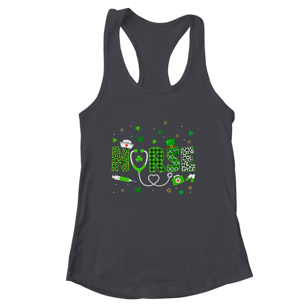 Nurse St Patrick's Day Lucky Nurse Shamrock Love Nurse Life Shirt & Tank Top | siriusteestore