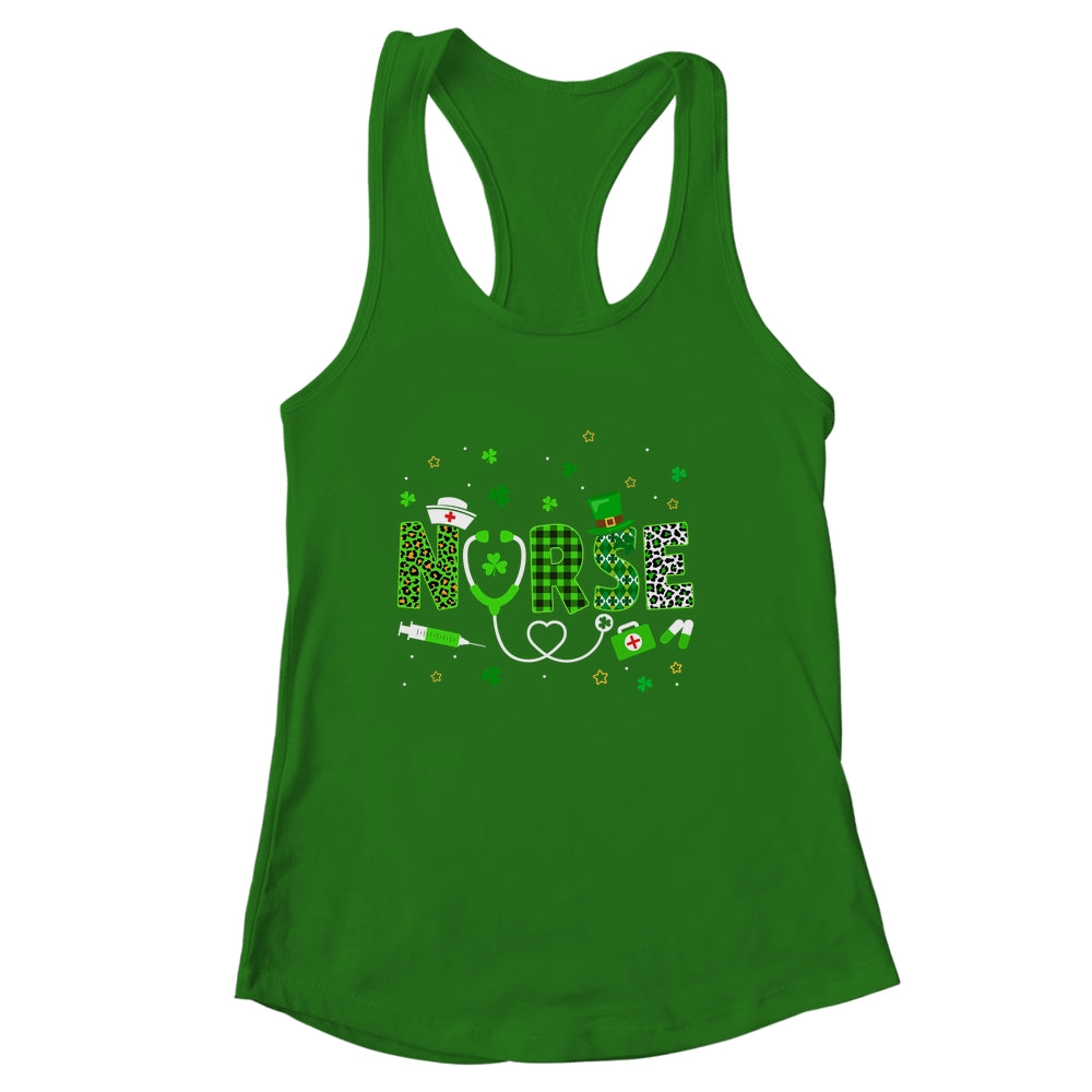 Nurse St Patrick's Day Lucky Nurse Shamrock Love Nurse Life Shirt & Tank Top | siriusteestore