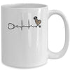 Nurse Stethoscope Heartbeat Leopard Nursing For Women Mug | siriusteestore