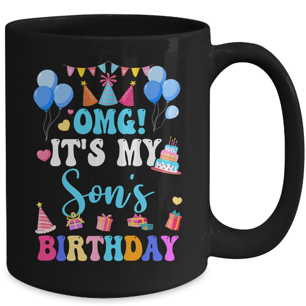 OMG It's My Son's Birthday Happy To Me You Daddy Mommy Mug | siriusteestore
