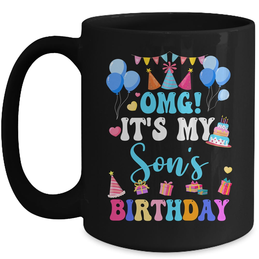 OMG It's My Son's Birthday Happy To Me You Daddy Mommy Mug | siriusteestore
