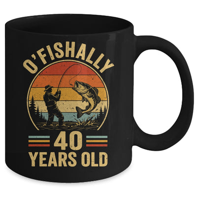 O'fishally 40 Years Old Fisherman 40Th Birthday Fishing Mug | siriusteestore