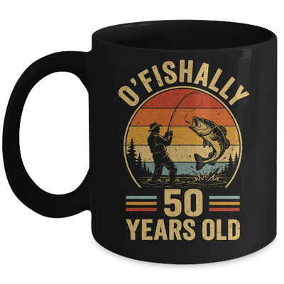 O'fishally 50 Years Old Fisherman 50Th Birthday Fishing Mug | siriusteestore