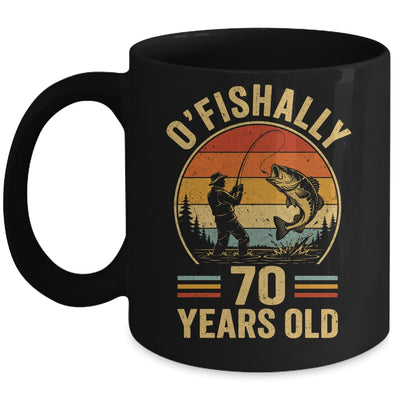 O'fishally 70 Years Old Fisherman 70Th Birthday Fishing Mug | siriusteestore