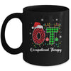 Occupational Therapy Christmas Lights Red Plaid OT Therapist Mug | siriusteestore