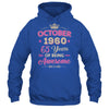 October 1960 65 Years Of Being Awesome Retro 65th Birthday Shirt & Tank Top | siriusteestore