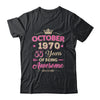 October 1970 55 Years Of Being Awesome Retro 55th Birthday Shirt & Tank Top | siriusteestore