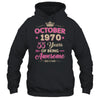 October 1970 55 Years Of Being Awesome Retro 55th Birthday Shirt & Tank Top | siriusteestore