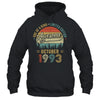 October 1993 Vintage 30 Years Old Retro 30th Birthday Shirt & Hoodie | siriusteestore