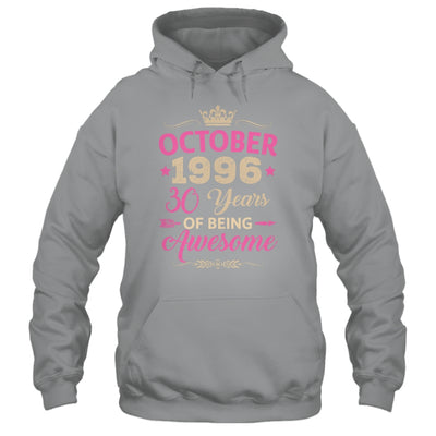 October 1996 30 Years Of Being Awesome Retro 30th Birthday Shirt & Tank Top | siriusteestore