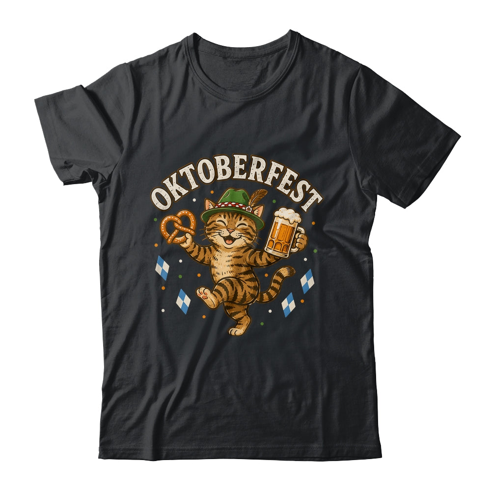 Octoberfest Cat Pretzel Mug Bavarian Hat German Women Men Shirt & Hoodie | siriusteestore