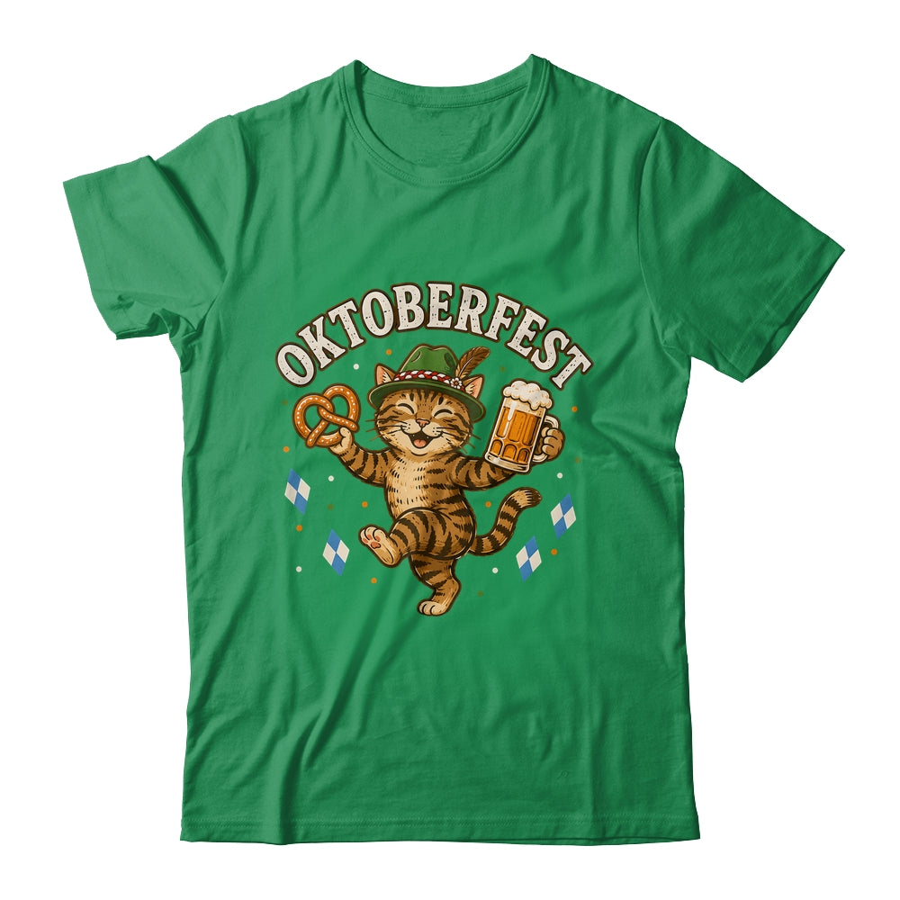 Octoberfest Cat Pretzel Mug Bavarian Hat German Women Men Shirt & Hoodie | siriusteestore