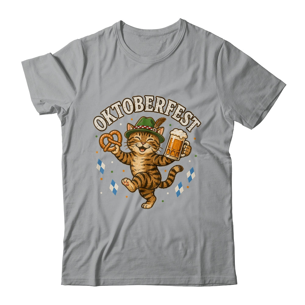 Octoberfest Cat Pretzel Mug Bavarian Hat German Women Men Shirt & Hoodie | siriusteestore