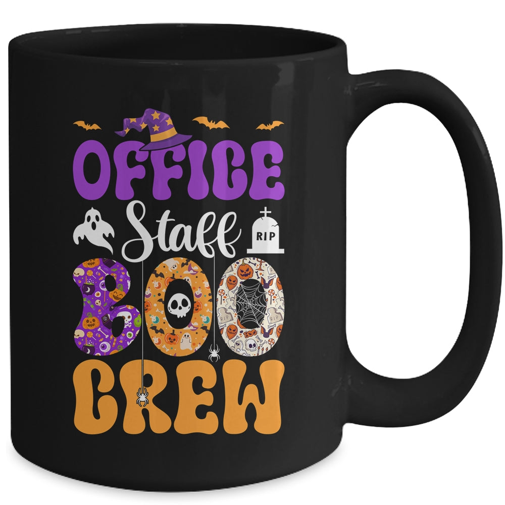 Office Staff Boo Crew Matching Autumn Halloween Costume Mug | siriusteestore