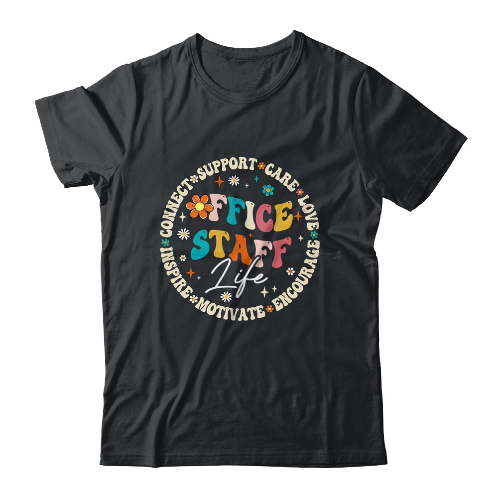 Office Staff Life Appreciation Week Back To School Groovy Shirt & Hoodie | siriusteestore