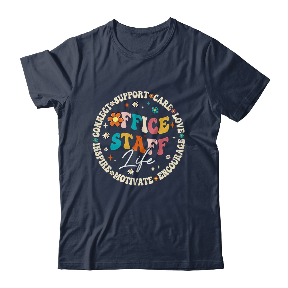 Office Staff Life Appreciation Week Back To School Groovy Shirt & Hoodie | siriusteestore
