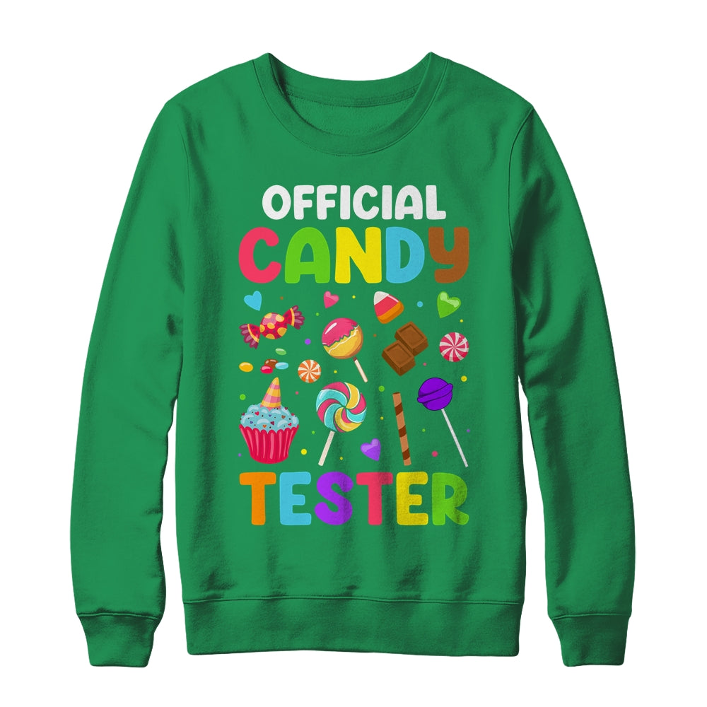 Official Candy Tester Sweets Funny Halloween Party Costume Shirt & Sweatshirt | siriusteestore