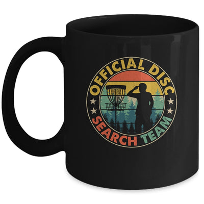 Official Disc Search Team Frisbee Golf Funny Disc Golf Retro Mug | siriusteestore