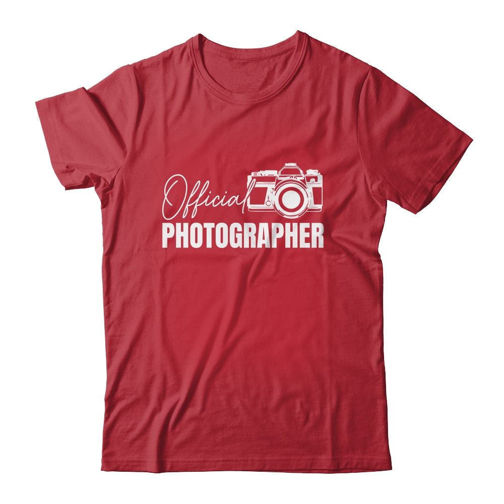 Official Photographer Event Photography Design For Men Women Shirt & Tank Top | siriusteestore