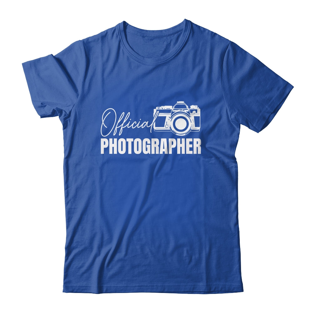 Official Photographer Event Photography Design For Men Women Shirt & Tank Top | siriusteestore