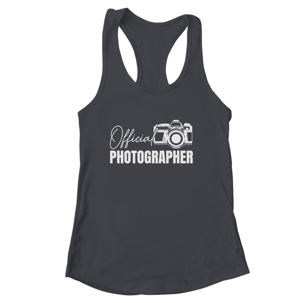 Official Photographer Event Photography Design For Men Women Shirt & Tank Top | siriusteestore