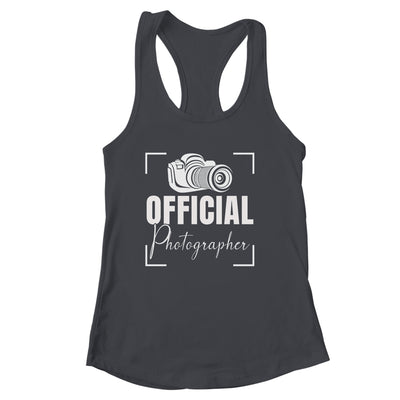 Official Photographer Matching Group Event Photography Lover Shirt & Tank Top | siriusteestore