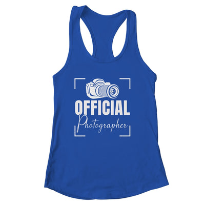 Official Photographer Matching Group Event Photography Lover Shirt & Tank Top | siriusteestore