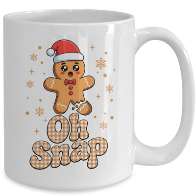 Oh Snap Christmas Gingerbread Man Cute Cookie Baking Team Mug | siriusteestore