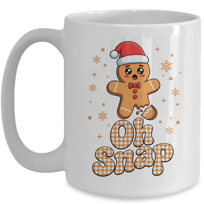 Oh Snap Christmas Gingerbread Man Cute Cookie Baking Team Mug | siriusteestore