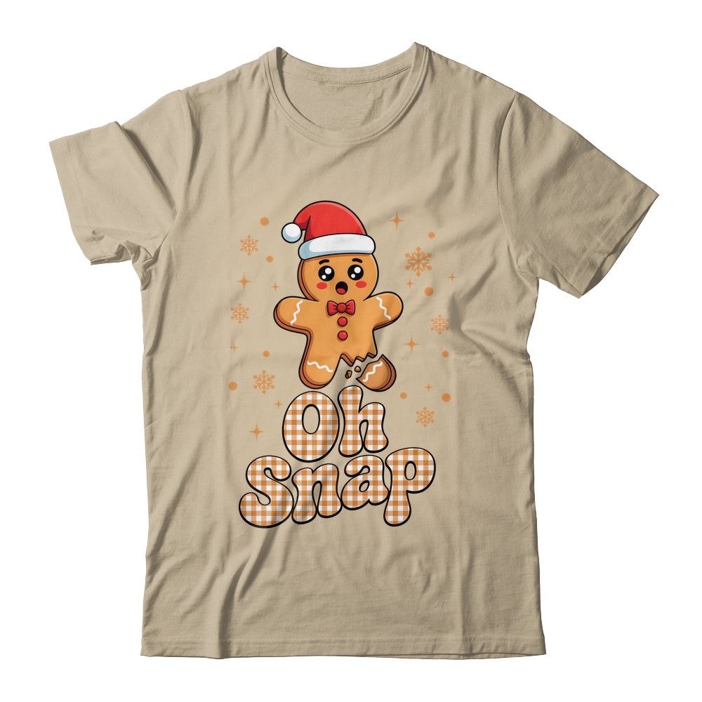 Oh Snap Christmas Gingerbread Man Cute Cookie Baking Team Shirt & Sweatshirt | siriusteestore
