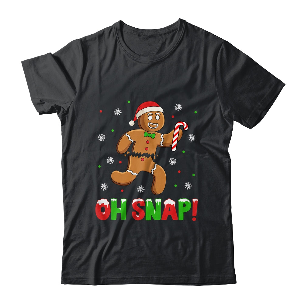 Oh Snap Gingerbread Man Merry Christmas Xmas Boy Girl Shirt & Sweatshirt | siriusteestore