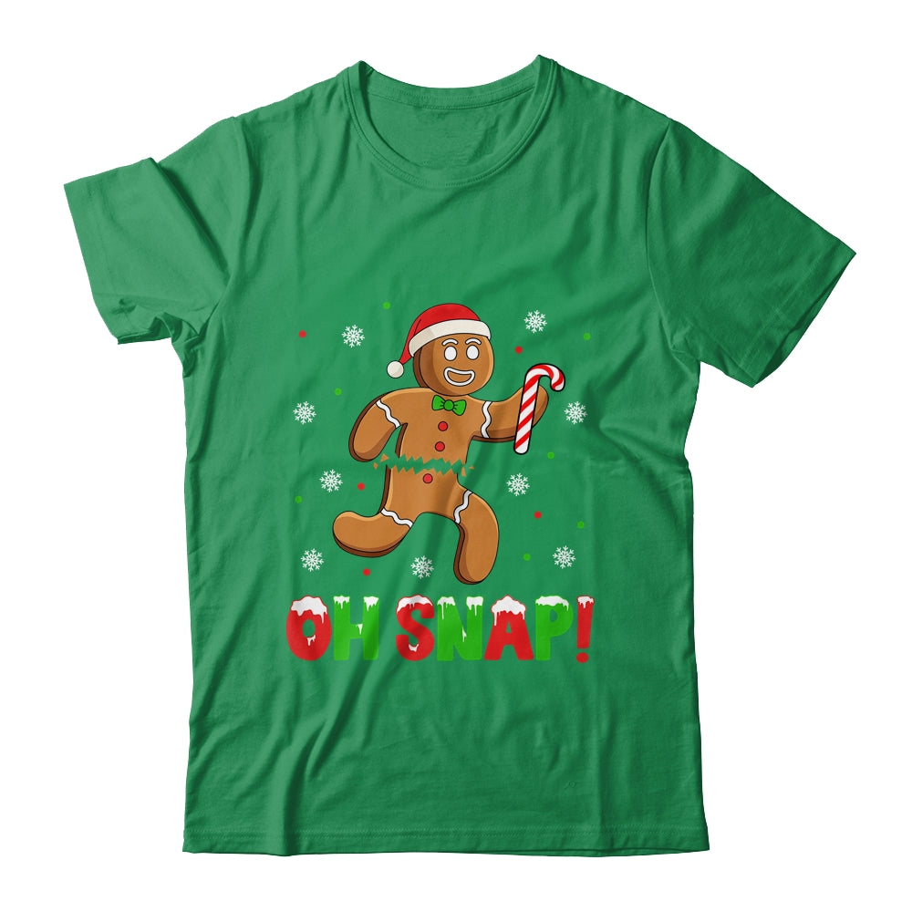 Oh Snap Gingerbread Man Merry Christmas Xmas Boy Girl Shirt & Sweatshirt | siriusteestore