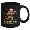 Oh Snap Gingerbread Man Merry Christmas Xmas Boy Girl Mug | siriusteestore