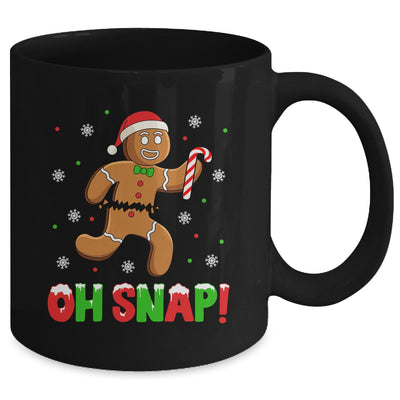 Oh Snap Gingerbread Man Merry Christmas Xmas Boy Girl Mug | siriusteestore