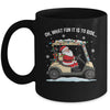 Oh What Fun Is It To Ride Santa Driving Golf Cart Christmas Mug | siriusteestore