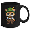 Oktoberfest Cat Funny German Bavarian Lederhosen Cat Lover Mug | siriusteestore